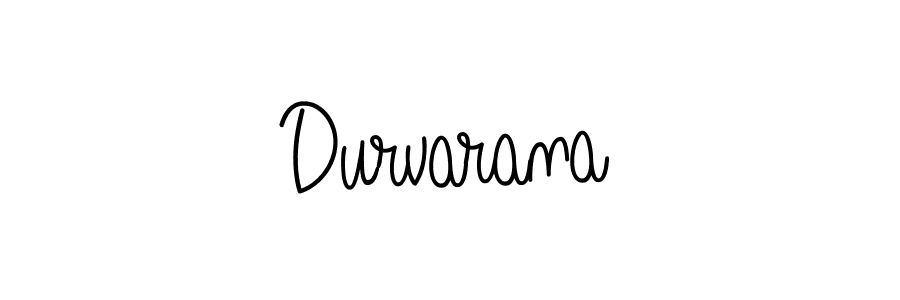 Create a beautiful signature design for name Durvarana. With this signature (Angelique-Rose-font-FFP) fonts, you can make a handwritten signature for free. Durvarana signature style 5 images and pictures png