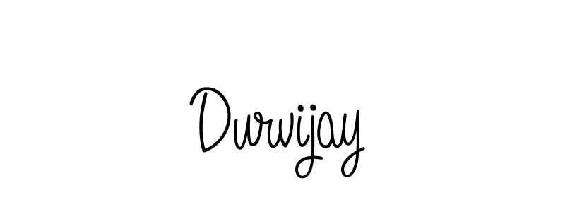 Make a beautiful signature design for name Durvijay. With this signature (Angelique-Rose-font-FFP) style, you can create a handwritten signature for free. Durvijay signature style 5 images and pictures png
