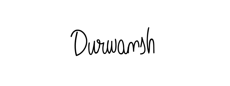 How to make Durwansh name signature. Use Angelique-Rose-font-FFP style for creating short signs online. This is the latest handwritten sign. Durwansh signature style 5 images and pictures png