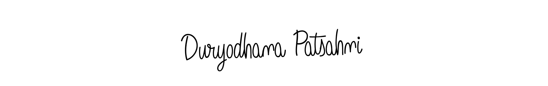Create a beautiful signature design for name Duryodhana Patsahni. With this signature (Angelique-Rose-font-FFP) fonts, you can make a handwritten signature for free. Duryodhana Patsahni signature style 5 images and pictures png