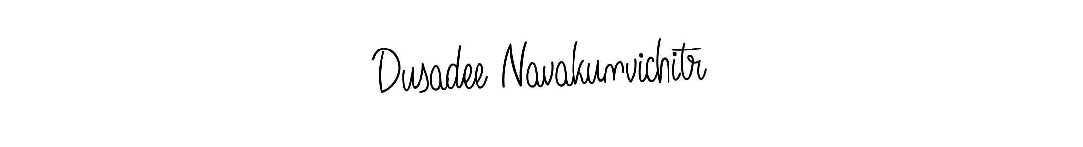 How to Draw Dusadee Navakunvichitr signature style? Angelique-Rose-font-FFP is a latest design signature styles for name Dusadee Navakunvichitr. Dusadee Navakunvichitr signature style 5 images and pictures png