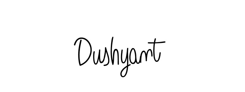 Dushyant stylish signature style. Best Handwritten Sign (Angelique-Rose-font-FFP) for my name. Handwritten Signature Collection Ideas for my name Dushyant. Dushyant signature style 5 images and pictures png