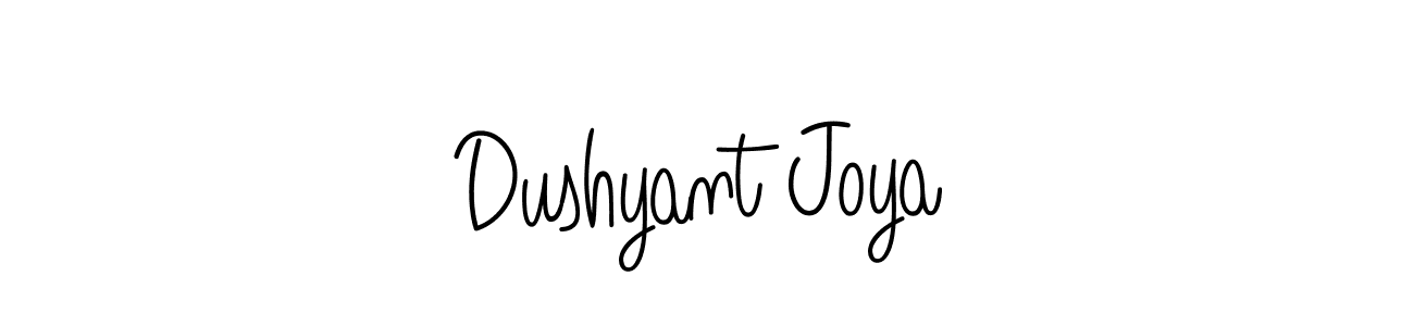 Dushyant Joya stylish signature style. Best Handwritten Sign (Angelique-Rose-font-FFP) for my name. Handwritten Signature Collection Ideas for my name Dushyant Joya. Dushyant Joya signature style 5 images and pictures png