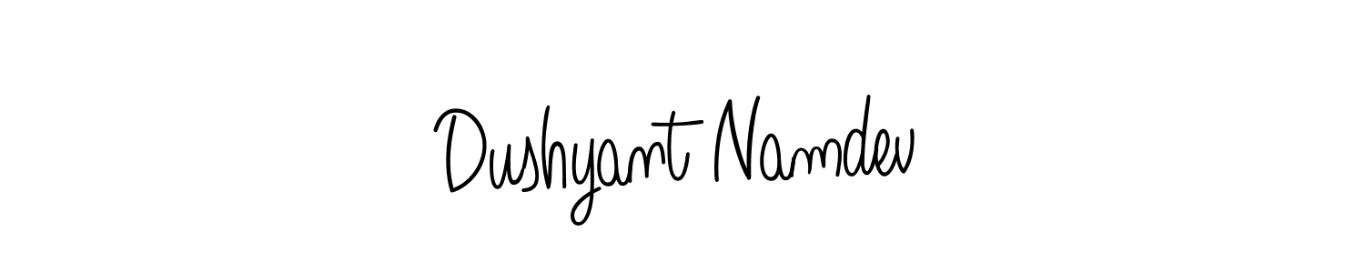 Create a beautiful signature design for name Dushyant Namdev. With this signature (Angelique-Rose-font-FFP) fonts, you can make a handwritten signature for free. Dushyant Namdev signature style 5 images and pictures png