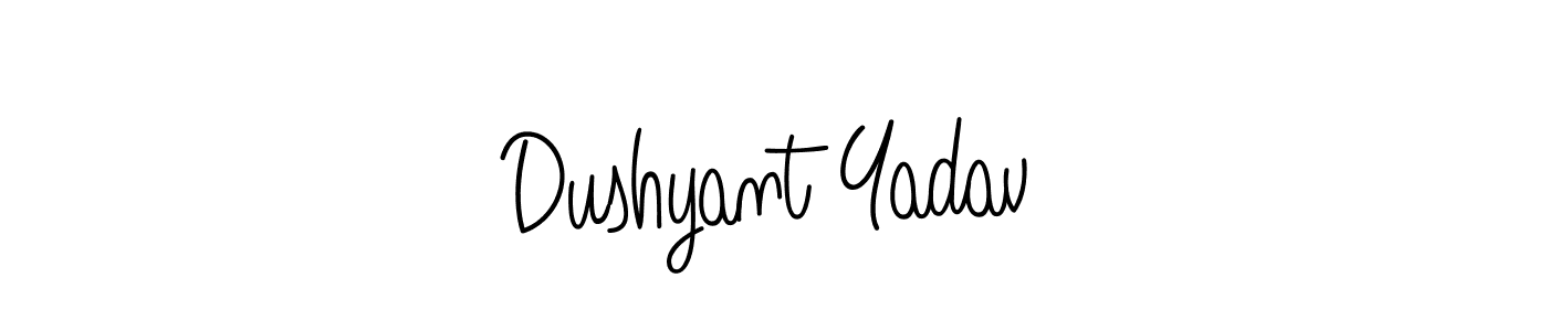 Make a short Dushyant Yadav signature style. Manage your documents anywhere anytime using Angelique-Rose-font-FFP. Create and add eSignatures, submit forms, share and send files easily. Dushyant Yadav signature style 5 images and pictures png