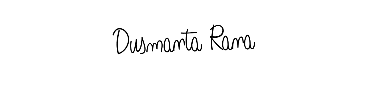 Design your own signature with our free online signature maker. With this signature software, you can create a handwritten (Angelique-Rose-font-FFP) signature for name Dusmanta Rana. Dusmanta Rana signature style 5 images and pictures png