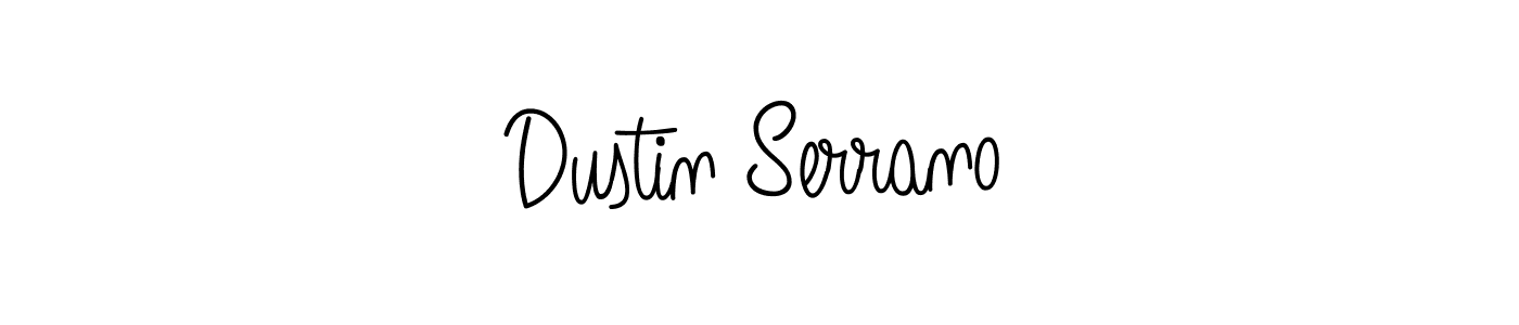 Use a signature maker to create a handwritten signature online. With this signature software, you can design (Angelique-Rose-font-FFP) your own signature for name Dustin Serrano. Dustin Serrano signature style 5 images and pictures png