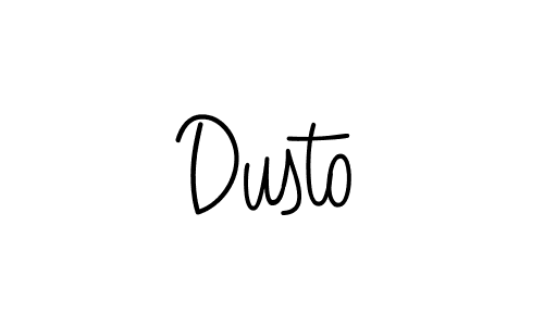 The best way (Angelique-Rose-font-FFP) to make a short signature is to pick only two or three words in your name. The name Dusto include a total of six letters. For converting this name. Dusto signature style 5 images and pictures png