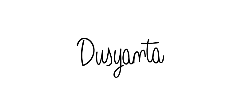 Use a signature maker to create a handwritten signature online. With this signature software, you can design (Angelique-Rose-font-FFP) your own signature for name Dusyanta. Dusyanta signature style 5 images and pictures png