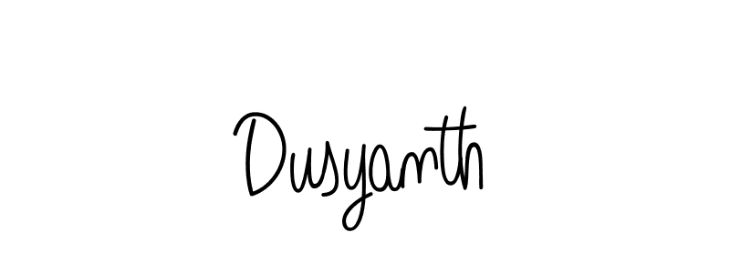 Use a signature maker to create a handwritten signature online. With this signature software, you can design (Angelique-Rose-font-FFP) your own signature for name Dusyanth. Dusyanth signature style 5 images and pictures png