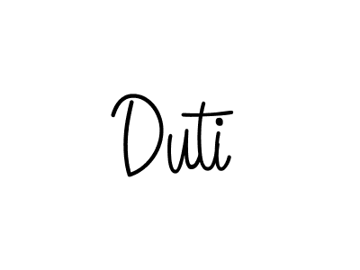 Make a beautiful signature design for name Duti. Use this online signature maker to create a handwritten signature for free. Duti signature style 5 images and pictures png