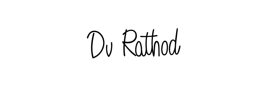 How to make Dv Rathod signature? Angelique-Rose-font-FFP is a professional autograph style. Create handwritten signature for Dv Rathod name. Dv Rathod signature style 5 images and pictures png