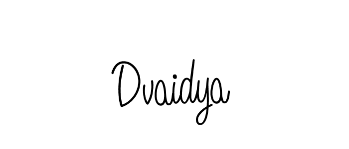 Design your own signature with our free online signature maker. With this signature software, you can create a handwritten (Angelique-Rose-font-FFP) signature for name Dvaidya. Dvaidya signature style 5 images and pictures png