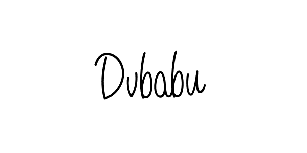 How to Draw Dvbabu signature style? Angelique-Rose-font-FFP is a latest design signature styles for name Dvbabu. Dvbabu signature style 5 images and pictures png