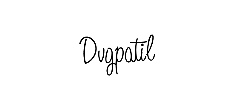 Use a signature maker to create a handwritten signature online. With this signature software, you can design (Angelique-Rose-font-FFP) your own signature for name Dvgpatil. Dvgpatil signature style 5 images and pictures png