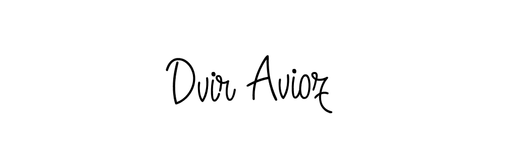 How to make Dvir Avioz name signature. Use Angelique-Rose-font-FFP style for creating short signs online. This is the latest handwritten sign. Dvir Avioz signature style 5 images and pictures png