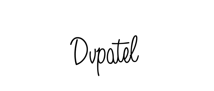 Create a beautiful signature design for name Dvpatel. With this signature (Angelique-Rose-font-FFP) fonts, you can make a handwritten signature for free. Dvpatel signature style 5 images and pictures png