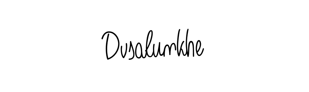 Dvsalunkhe stylish signature style. Best Handwritten Sign (Angelique-Rose-font-FFP) for my name. Handwritten Signature Collection Ideas for my name Dvsalunkhe. Dvsalunkhe signature style 5 images and pictures png