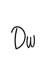 How to make Dw signature? Angelique-Rose-font-FFP is a professional autograph style. Create handwritten signature for Dw name. Dw signature style 5 images and pictures png