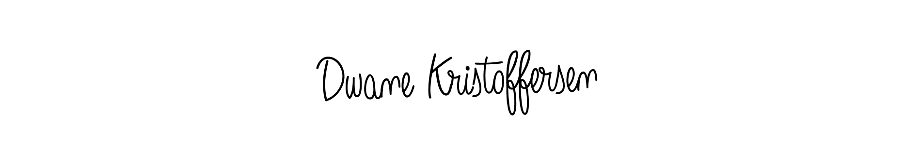 Create a beautiful signature design for name Dwane Kristoffersen. With this signature (Angelique-Rose-font-FFP) fonts, you can make a handwritten signature for free. Dwane Kristoffersen signature style 5 images and pictures png