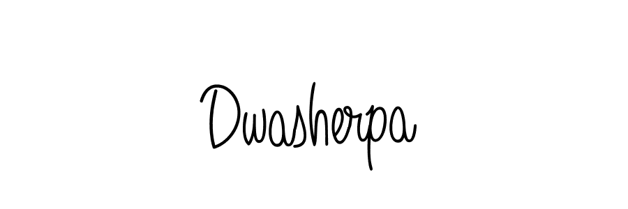 How to make Dwasherpa name signature. Use Angelique-Rose-font-FFP style for creating short signs online. This is the latest handwritten sign. Dwasherpa signature style 5 images and pictures png