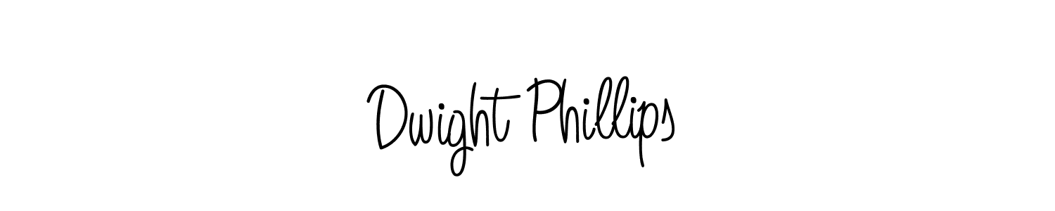 Design your own signature with our free online signature maker. With this signature software, you can create a handwritten (Angelique-Rose-font-FFP) signature for name Dwight Phillips. Dwight Phillips signature style 5 images and pictures png