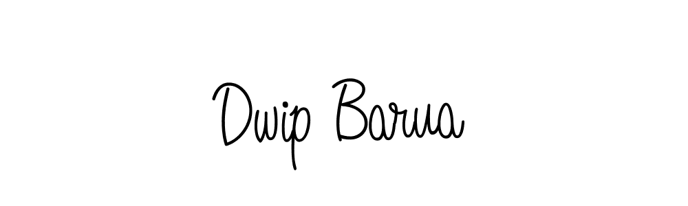 Dwip Barua stylish signature style. Best Handwritten Sign (Angelique-Rose-font-FFP) for my name. Handwritten Signature Collection Ideas for my name Dwip Barua. Dwip Barua signature style 5 images and pictures png