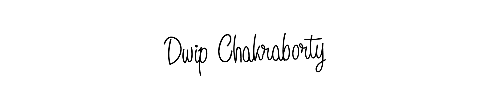 Dwip Chakraborty stylish signature style. Best Handwritten Sign (Angelique-Rose-font-FFP) for my name. Handwritten Signature Collection Ideas for my name Dwip Chakraborty. Dwip Chakraborty signature style 5 images and pictures png