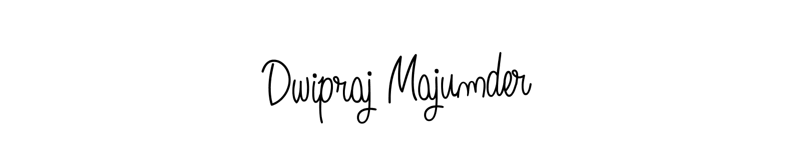 Design your own signature with our free online signature maker. With this signature software, you can create a handwritten (Angelique-Rose-font-FFP) signature for name Dwipraj Majumder. Dwipraj Majumder signature style 5 images and pictures png