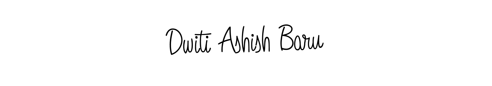 This is the best signature style for the Dwiti Ashish Baru name. Also you like these signature font (Angelique-Rose-font-FFP). Mix name signature. Dwiti Ashish Baru signature style 5 images and pictures png