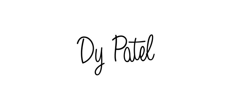 Use a signature maker to create a handwritten signature online. With this signature software, you can design (Angelique-Rose-font-FFP) your own signature for name Dy Patel. Dy Patel signature style 5 images and pictures png