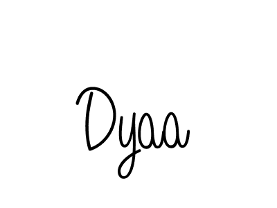 Design your own signature with our free online signature maker. With this signature software, you can create a handwritten (Angelique-Rose-font-FFP) signature for name Dyaa. Dyaa signature style 5 images and pictures png