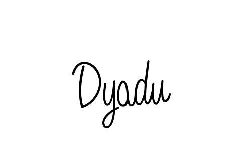 How to Draw Dyadu signature style? Angelique-Rose-font-FFP is a latest design signature styles for name Dyadu. Dyadu signature style 5 images and pictures png