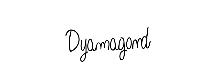 How to Draw Dyamagond signature style? Angelique-Rose-font-FFP is a latest design signature styles for name Dyamagond. Dyamagond signature style 5 images and pictures png