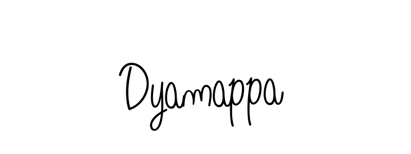 The best way (Angelique-Rose-font-FFP) to make a short signature is to pick only two or three words in your name. The name Dyamappa include a total of six letters. For converting this name. Dyamappa signature style 5 images and pictures png
