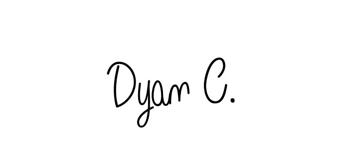 Create a beautiful signature design for name Dyan C.. With this signature (Angelique-Rose-font-FFP) fonts, you can make a handwritten signature for free. Dyan C. signature style 5 images and pictures png