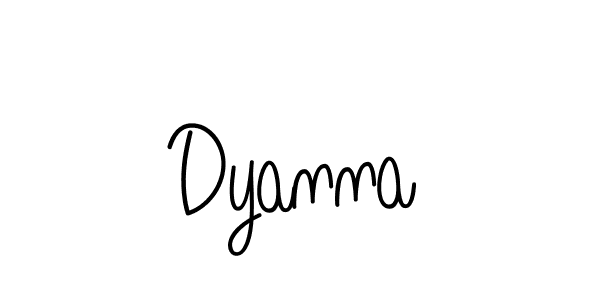 How to Draw Dyanna signature style? Angelique-Rose-font-FFP is a latest design signature styles for name Dyanna. Dyanna signature style 5 images and pictures png