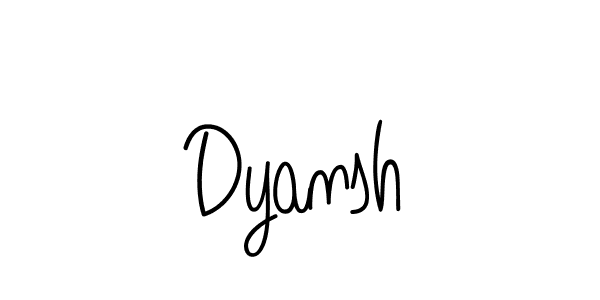 You should practise on your own different ways (Angelique-Rose-font-FFP) to write your name (Dyansh) in signature. don't let someone else do it for you. Dyansh signature style 5 images and pictures png