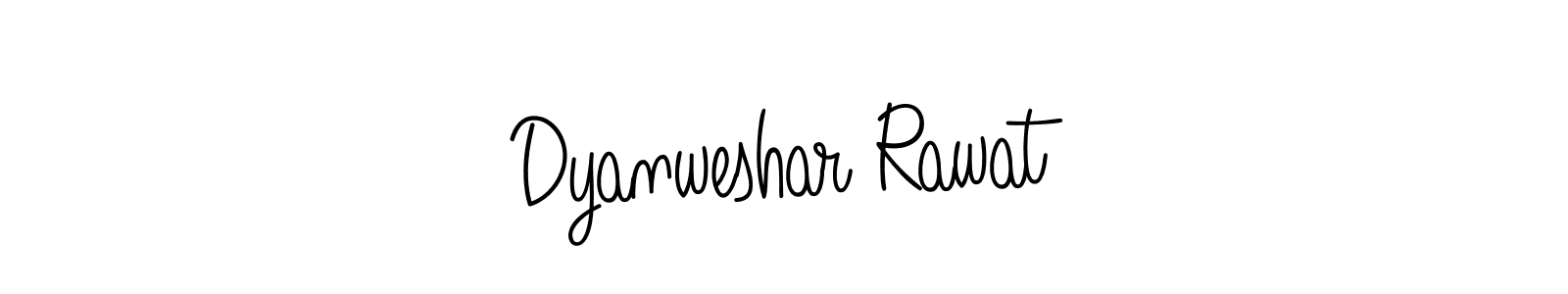 Design your own signature with our free online signature maker. With this signature software, you can create a handwritten (Angelique-Rose-font-FFP) signature for name Dyanweshar Rawat. Dyanweshar Rawat signature style 5 images and pictures png