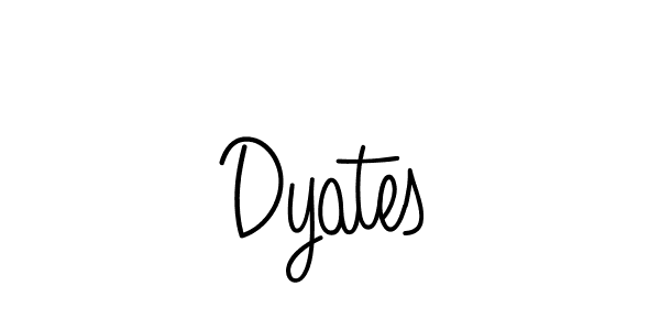 The best way (Angelique-Rose-font-FFP) to make a short signature is to pick only two or three words in your name. The name Dyates include a total of six letters. For converting this name. Dyates signature style 5 images and pictures png