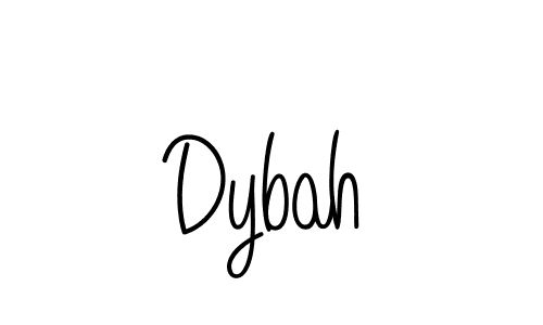 Dybah stylish signature style. Best Handwritten Sign (Angelique-Rose-font-FFP) for my name. Handwritten Signature Collection Ideas for my name Dybah. Dybah signature style 5 images and pictures png