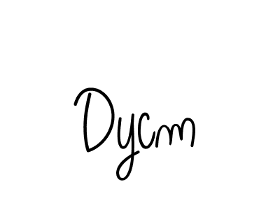 You should practise on your own different ways (Angelique-Rose-font-FFP) to write your name (Dycm) in signature. don't let someone else do it for you. Dycm signature style 5 images and pictures png