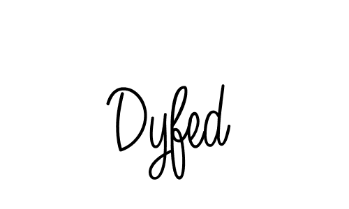 Use a signature maker to create a handwritten signature online. With this signature software, you can design (Angelique-Rose-font-FFP) your own signature for name Dyfed. Dyfed signature style 5 images and pictures png