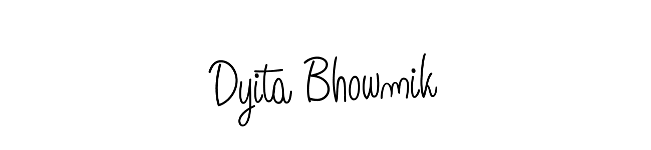 How to make Dyita Bhowmik signature? Angelique-Rose-font-FFP is a professional autograph style. Create handwritten signature for Dyita Bhowmik name. Dyita Bhowmik signature style 5 images and pictures png