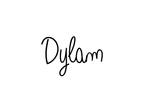 Use a signature maker to create a handwritten signature online. With this signature software, you can design (Angelique-Rose-font-FFP) your own signature for name Dylam. Dylam signature style 5 images and pictures png