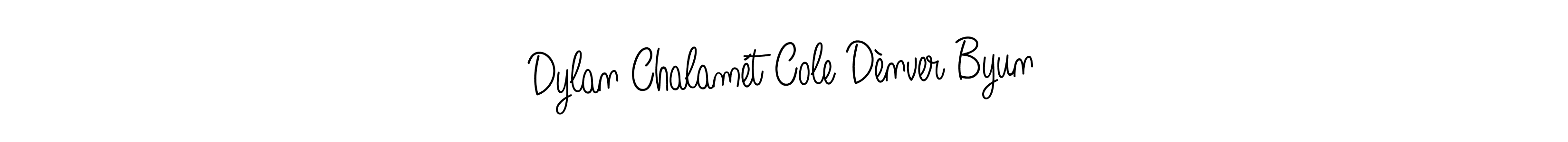This is the best signature style for the Dylan Chalamét Cole Dènver Byun name. Also you like these signature font (Angelique-Rose-font-FFP). Mix name signature. Dylan Chalamét Cole Dènver Byun signature style 5 images and pictures png