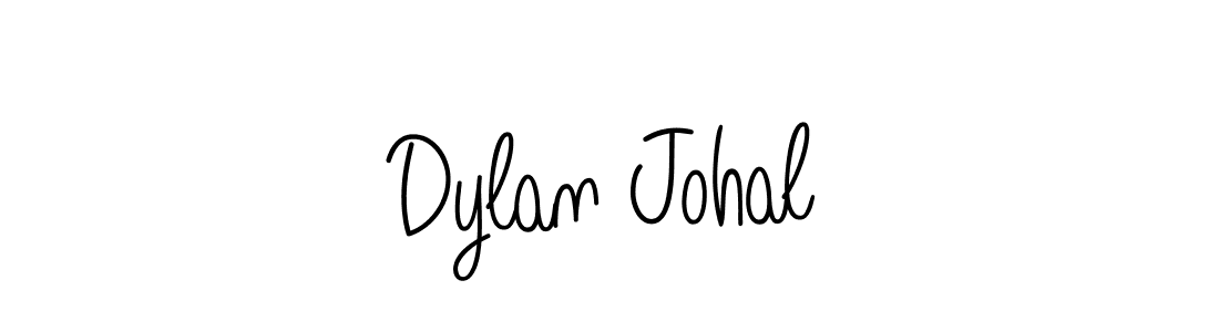 Design your own signature with our free online signature maker. With this signature software, you can create a handwritten (Angelique-Rose-font-FFP) signature for name Dylan Johal. Dylan Johal signature style 5 images and pictures png
