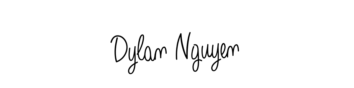 Design your own signature with our free online signature maker. With this signature software, you can create a handwritten (Angelique-Rose-font-FFP) signature for name Dylan Nguyen. Dylan Nguyen signature style 5 images and pictures png