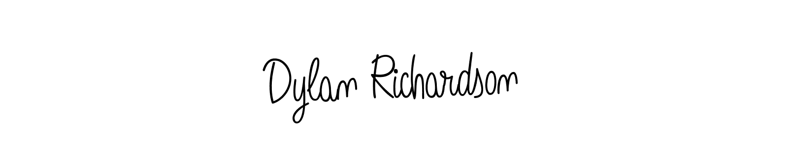 Dylan Richardson stylish signature style. Best Handwritten Sign (Angelique-Rose-font-FFP) for my name. Handwritten Signature Collection Ideas for my name Dylan Richardson. Dylan Richardson signature style 5 images and pictures png