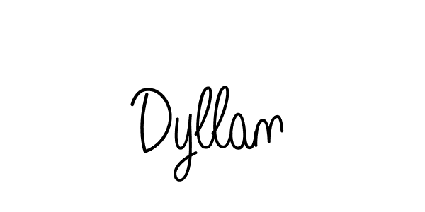 Create a beautiful signature design for name Dyllan. With this signature (Angelique-Rose-font-FFP) fonts, you can make a handwritten signature for free. Dyllan signature style 5 images and pictures png